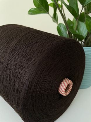  Зображення ШОКОЛАД. 50% Меринос. Пряжа в бобінах. 