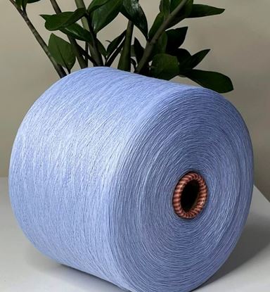  Зображення БЛАКИТНИЙ. 50% Меринос. Пряжа в бобінах. 